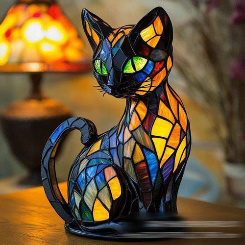 Handcrafted Cat Lamp
