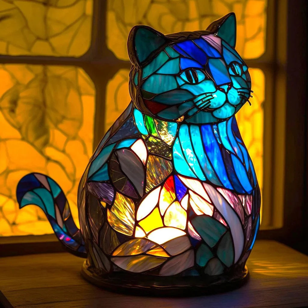 Handcrafted Cat Lamp