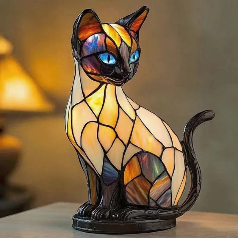 Handcrafted Cat Lamp
