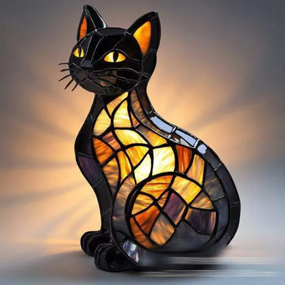Handcrafted Cat Lamp