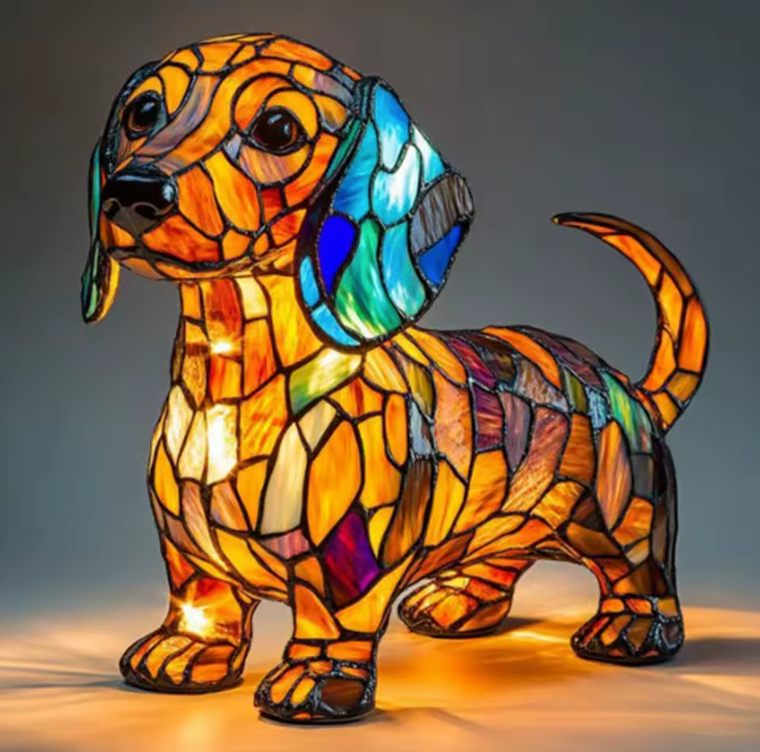 Handmade Dog Lamp