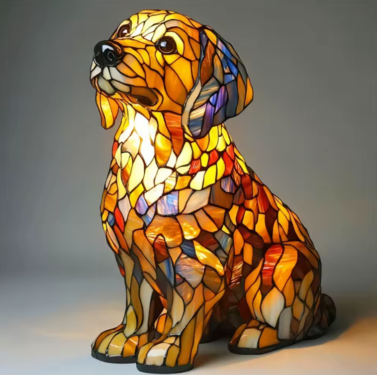 Handmade Dog Lamp