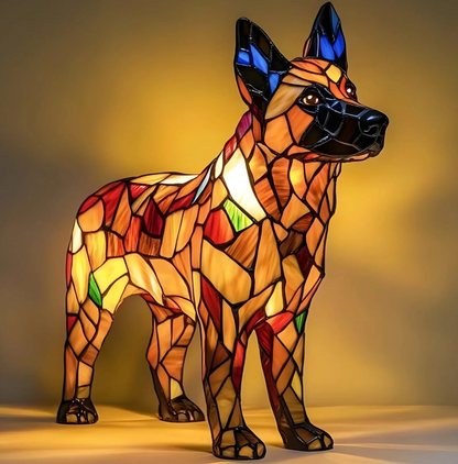 Handmade Dog Lamp