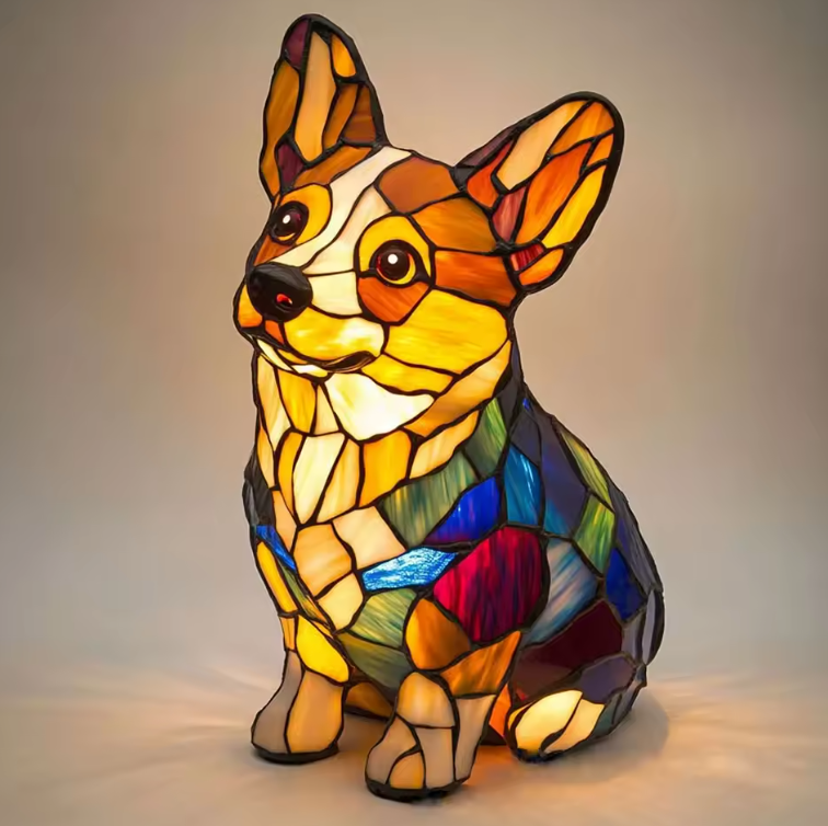 Handmade Dog Lamp