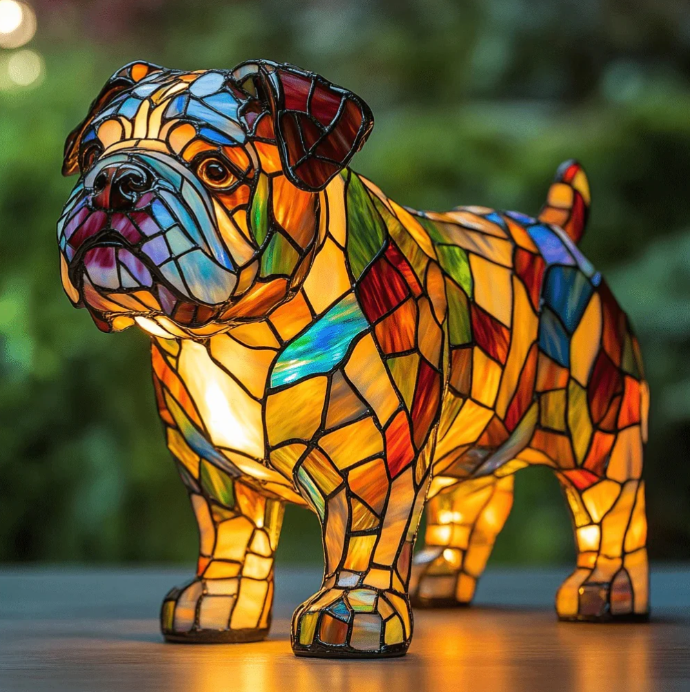 Handmade Dog Lamp