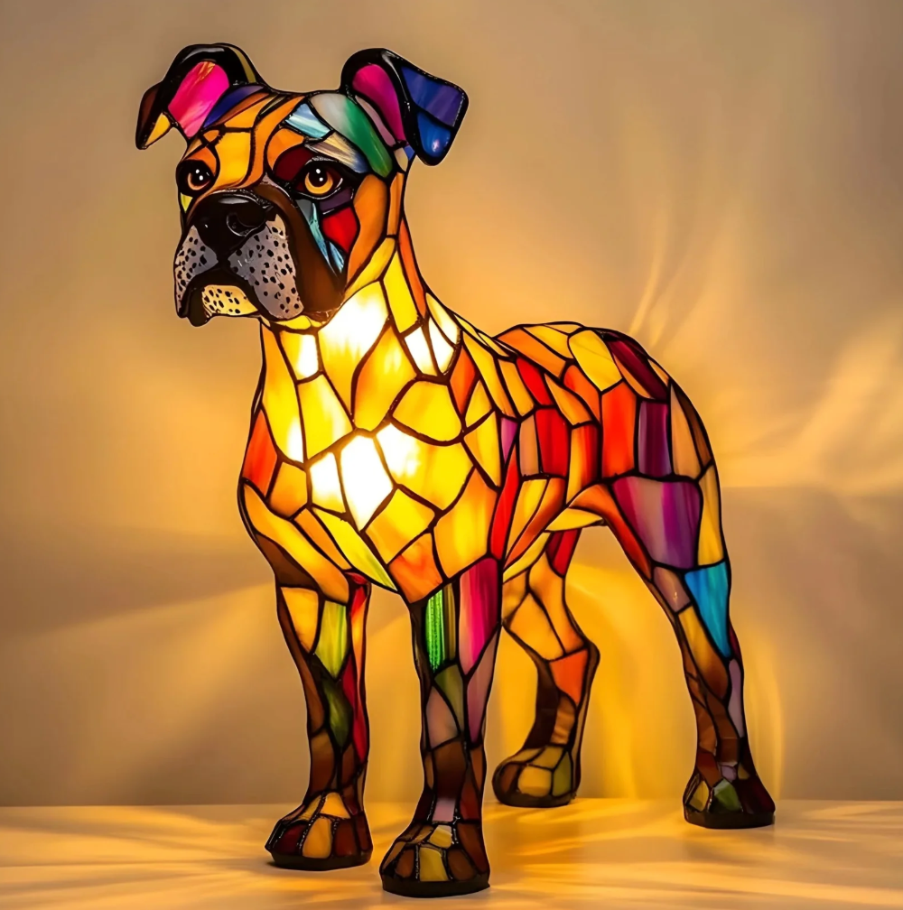 Handmade Dog Lamp