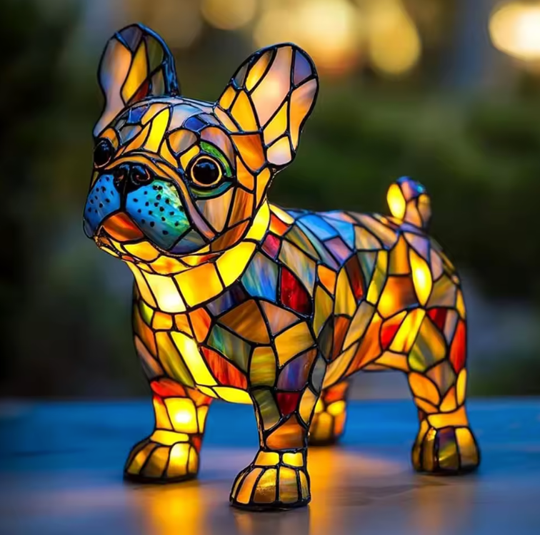 Handmade Dog Lamp