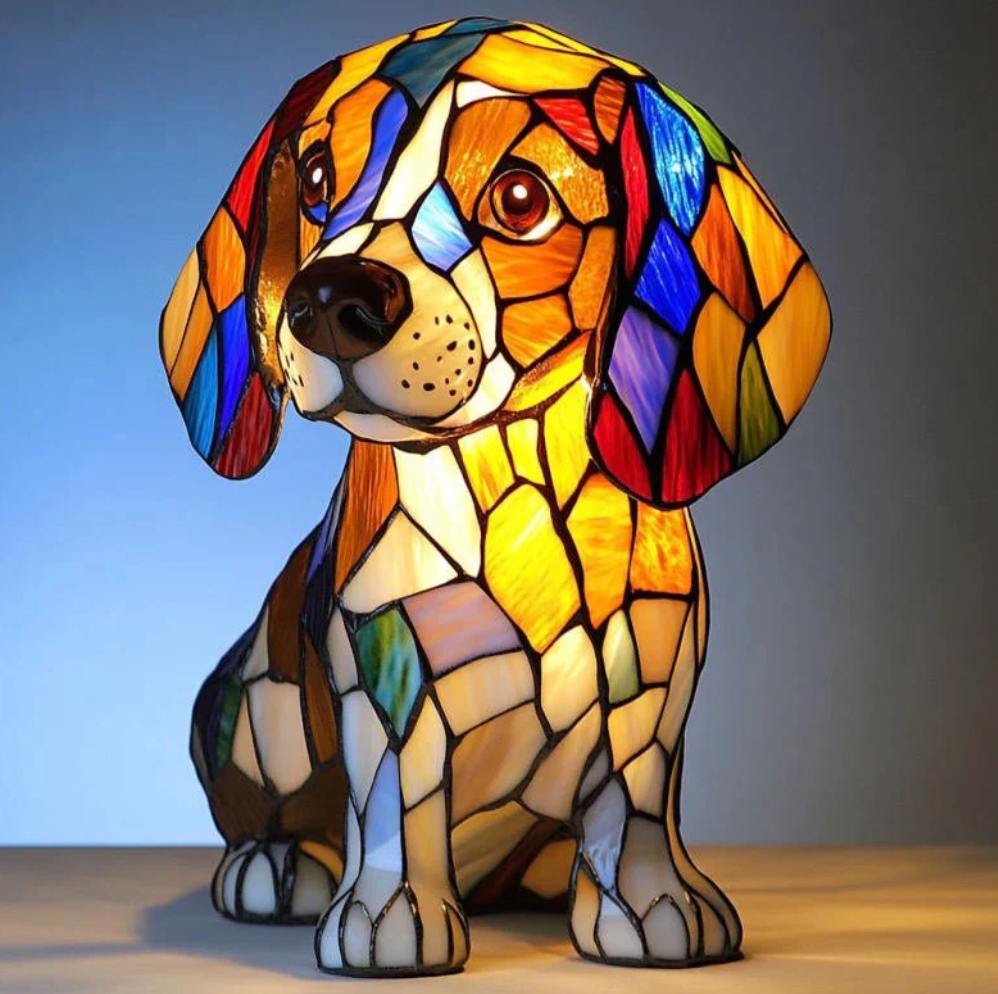 Handmade Dog Lamp