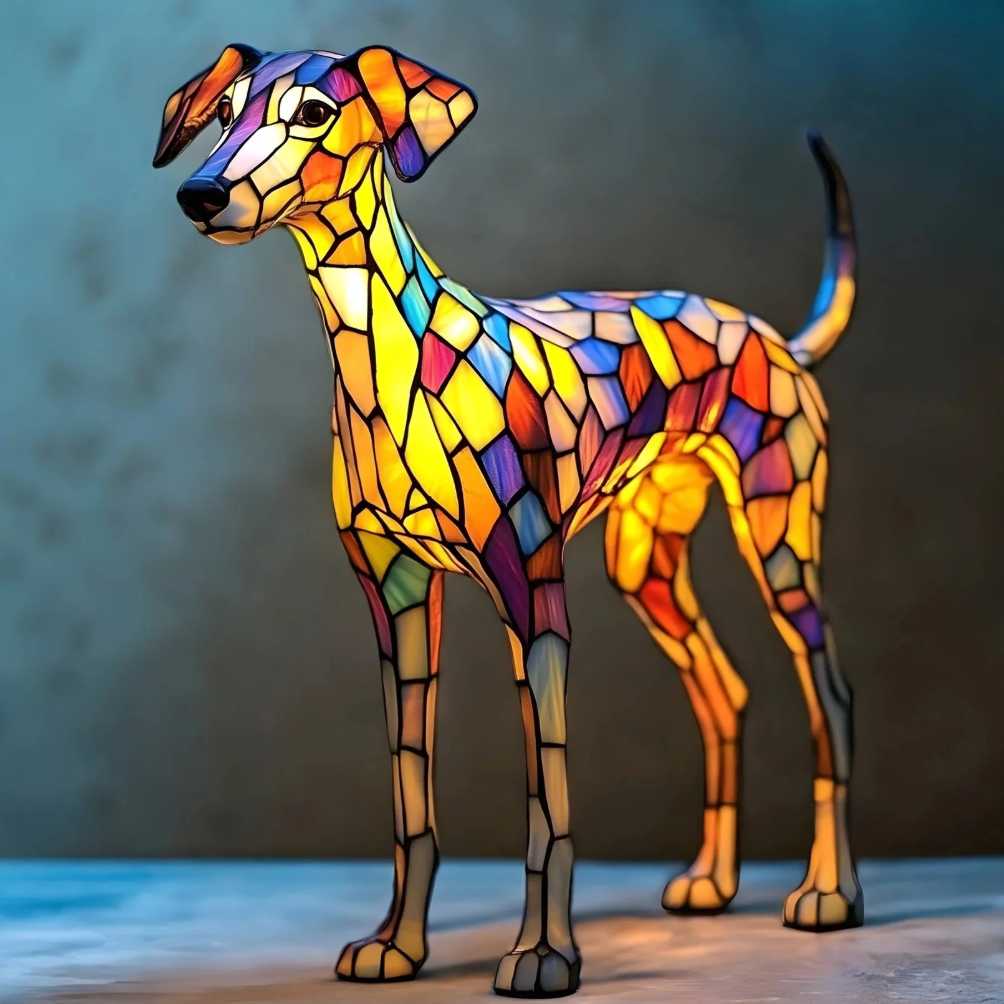 Handmade Dog Lamp