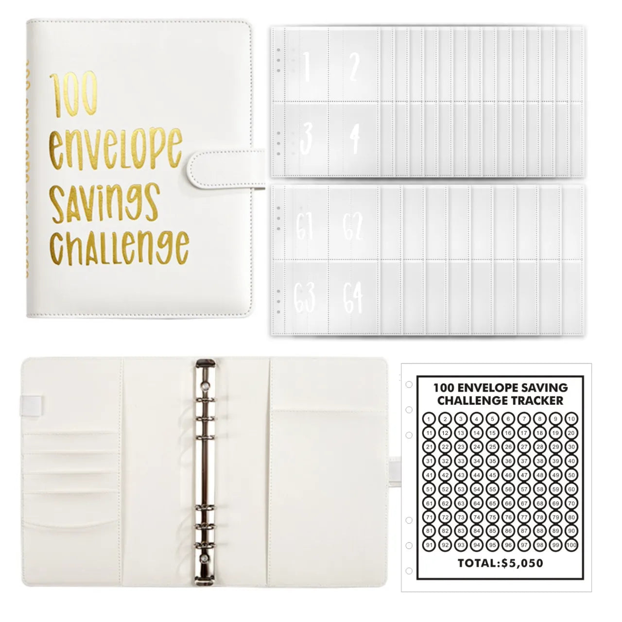 Livret d'économie de 100 enveloppes