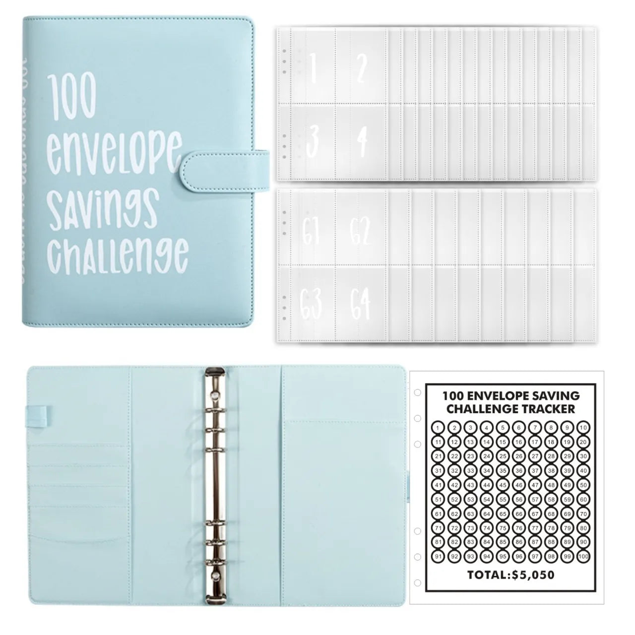 Livret d'économie de 100 enveloppes