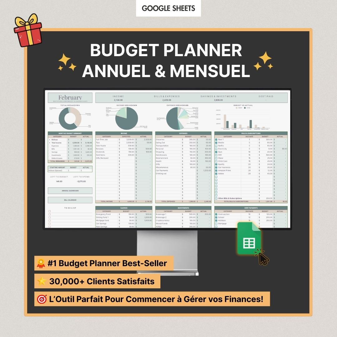 Module : Budget Planner Annuel & Mensuel